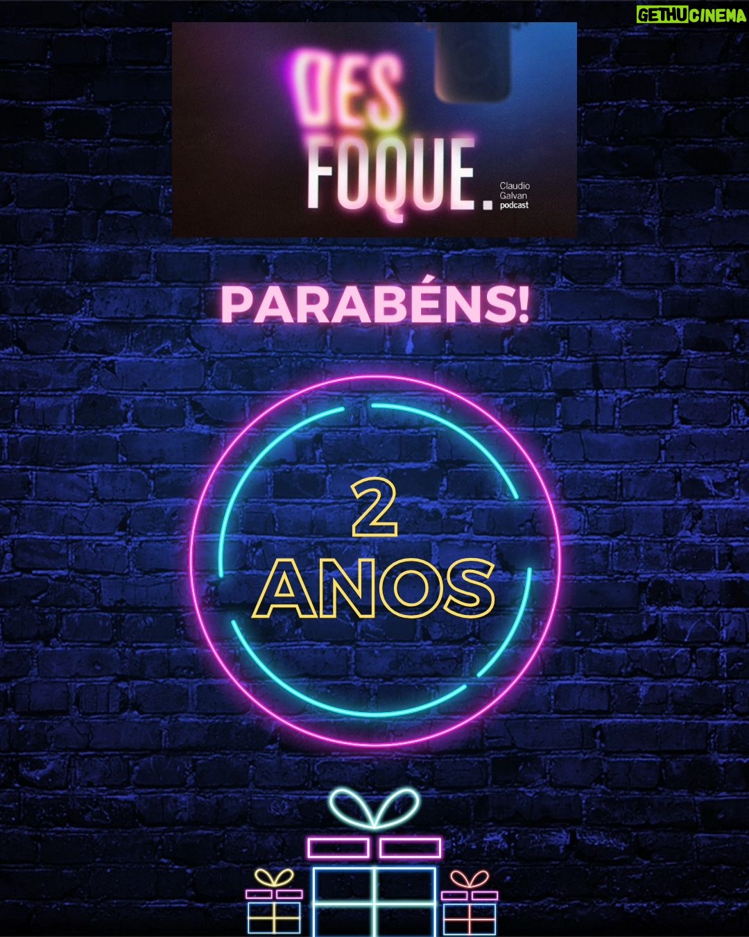 Claudio Galvan - 307 Likes - 🥳🌟 FELIZ 2 ANOS!
Hoje nosso @desfoque_podcast completa 2 anos! Foram 104 episódios até o momento, com artistas incríveis que nos emocionaram e ensinaram muito com suas histórias de vida! 👏👏
Vem muito mais por aí! 😍
Muito obrigado a cada querido amigo artista que fez parte do nosso Desfoque, à nossa equipe e você, nosso telespectador, que sempre nos acompanha! 🙏🏻
Vida longa ao @desfoque_podcast! 🎭🎶🎞🎥❤️