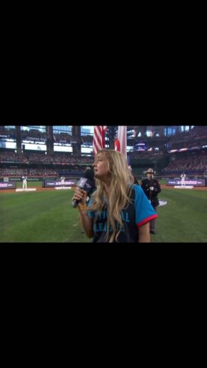 Coffey Anderson Instagram - Yall…👀

Tell the league to call me, @shaymooney, @claywalker, @amandakatemusic, @codyjohnson @chrisstapleton, or somebody!! 
Please know your customer and the fan. #mlb #allstargame #homerunderby #texas #patriotic #coffeyanderson