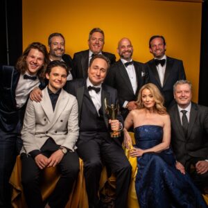 Colton Gobbo Instagram - @sonofacritchtv took home the CSA for audience choice last night! Ben put it best, this award is so special because it was from the people at home. a huge thank you to everyone who’s supported and voted. and especially to my mom, who texted the family group chat every day with a reminder (or a threat) to vote.
it was a blast! ♥️