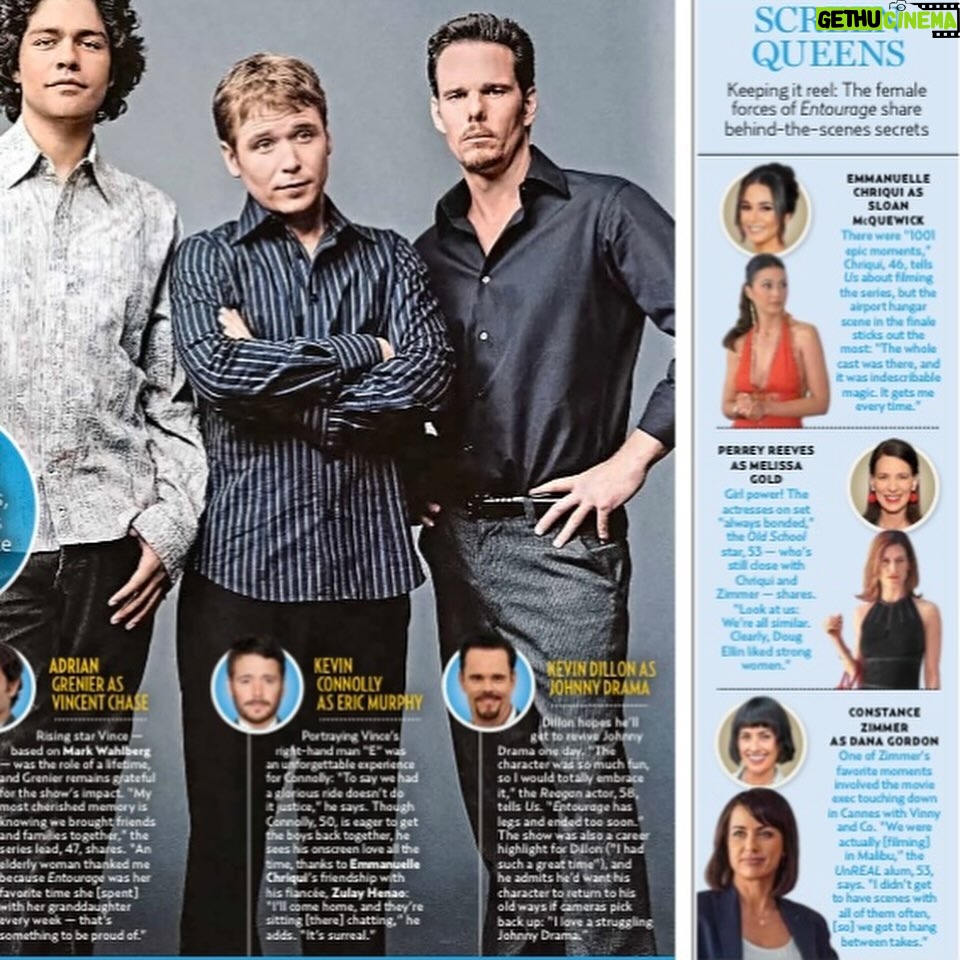 Constance Zimmer - 4.9K Likes - On this day 20 YEARS ago Entourage premiered on HBO!! man oh man, what a ride being on that show was and continues to be thanks to the fans all over the world!! This cast was the best!! Thank you @mrdougellin for one of my favorite characters who paved the way for many other strong females Iāve got to embrace since #danagordon!