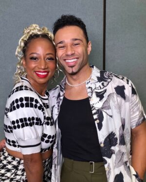 Corbin Bleu Instagram - Had a blast at @disneyd23! It was amazing to reconnect with old friends and see the new generation of Disney Channel stars shining bright. And of course getting to do anything with @_moniquecoleman is always a treat❤️
