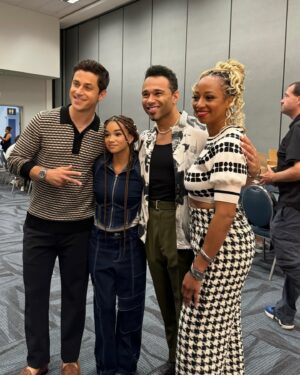 Corbin Bleu Instagram - Had a blast at @disneyd23! It was amazing to reconnect with old friends and see the new generation of Disney Channel stars shining bright. And of course getting to do anything with @_moniquecoleman is always a treat❤️