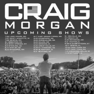 Craig Morgan Instagram - We’ve been having an awesome summer out on the road and still have quite a few shows left! Let me know which city I’ll see you in 🇺🇸