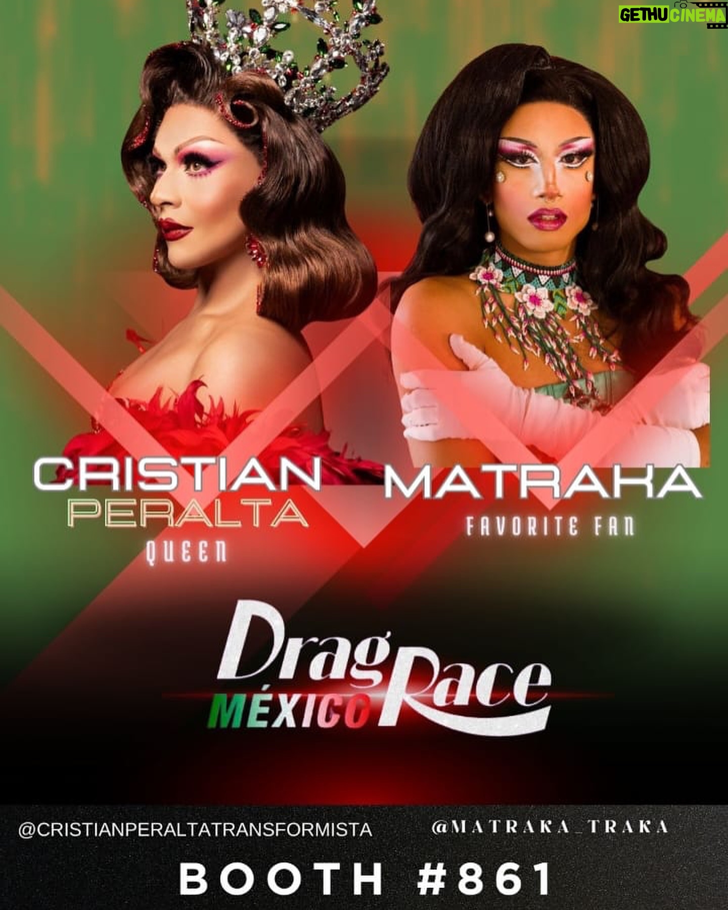Cristian Peralta - 7.3K Likes - Rumbo a los Ángeles California! Para la exposición Drag más importante de el mundo! Con gran emoción, alegría, nervios pero bien preparados! A todos los fan estoy súper feliz de compartir box con mi hermana @matraka_traka Fan Favorite y un servidor @cristianperaltatranformista Reina de @dragracemexico! En gran representación Mexicana, BOX 861!!! Mi gente latina, Mexicanos, mundo , universo. ESTÁN LISTES! @rupaulsdragcon @dragracemexico @wowpresentsplus @worldofwonder #dragrace #dragcon2024 #rupaul #rupauldragrace #dragracemexico #queendragrace #cristianperaltatransformista