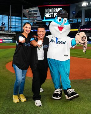 Cynthia Addai-Robinson Instagram - @ismaelcruzcordova and @cynthiaaddairobinson bringing the power to the #HomeofBeisbol tonight!

The Lord of The Rings: The Rings of Power returns August 29 on Prime Video