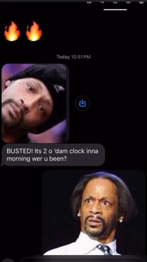 D-Nice Instagram - A text conversation using @kattwilliams expressions is hilarious. 😂 😂

RP: @juss_keva