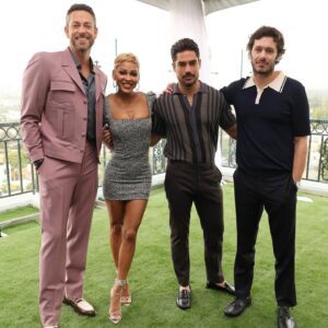 D.J. Cotrona Instagram - Shazamily Reunion @shazammovie in theaters March 17th  Styled by @warrenalfiebaker