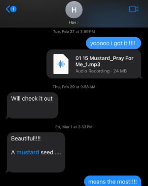DJ Mustard Instagram - “Beautiful!!!!” That’s all I needed to hear  

I knew if I was going to do this right there was only 1 person to go to. So this is my testimony. Straight from the source. 

Only Faith could have helped me overcome all the obstacles I seen in my life to get me where I am today. Thank you to everyone that’s been rockin with me on this journey. Know I’m praying for you so yall should pray for me too.

pray for me out now !!!

#FOAMS 🟡