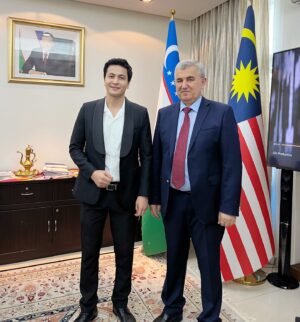 Daler Yusuf Instagram - Here is our Tourism Brand Ambassador of Uzbekistan(me 😜) and also the newly appointed ambassador of Uzbekistan Mr. Karomidin Gadoev. I believe you will do such a great work, and will make the tie between Malaysia and Uzbekistan stronger . Uzbekistan has so much to offer and I hope our tourism industry will be  succesful . InsyaAllah.
.
Suit by: @rizmanruzaini