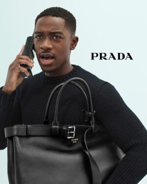 Damson Idris Instagram - Hello?

#PradaFW24
📷: @willyvanderperre