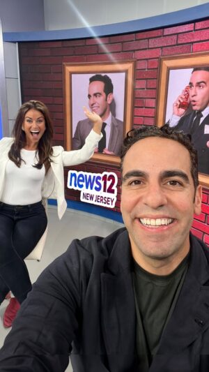 Dan Ahdoot Instagram - Had the best time on NJ12 promoting my show this weekend at Uncle Vinnies comedy club in Point Pleasant, NJ. Come through! 9p show on Friday and Saturday
@news12nj @kimberlykravitztv @unclevinniescomedyclub

#danahdoot #standupcomedy #news12 #kobrakai #cobrakai #falafelphil #comedy