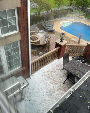 Dan Donegan Instagram - Holy Hail Storm!!!!! That came fast