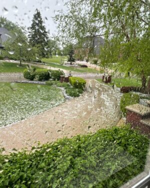Dan Donegan Instagram - Holy Hail Storm!!!!! That came fast