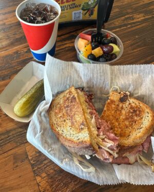Dan Donegan Instagram - I always have to stop at one of my favorite Deli’s in the country @katzingersdeli when in Columbus,Ohio. Love this place #downwiththerueben @disturbed