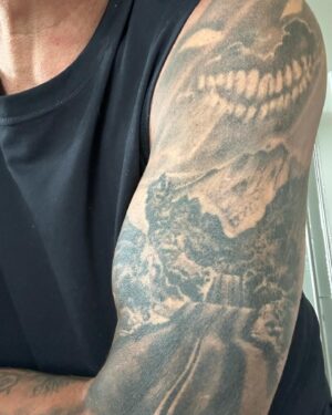 Dan Donegan Instagram - Someone once asked me, “Why do you insist on taking the hard road?“ I replied, “Why do you assume I see two roads?” This has always been my mindset & the inspiration behind my tattoo that I got years ago while I was in Poland from my friend @marekmarastattoo . When you’re going through life’s journey of trying to reach your goals, you will face difficult times & rough terrain with twist and turns in the road but don’t let that derail you from staying on the path to achieving that goal! Stay focused and believe in yourself! Do the work and expect some bruises along the way but never stray off that road & keep climbing that mountain. #oneroad #Perseverance #believe @disturbed  #unstoppable