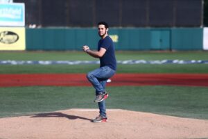 Dan Perlman Instagram - Got to throw out the first pitch at a Brooklyn Cyclones game on “Seinfeld Night.” I showed up & they sent me to the admin room, where an old man was also waiting. He was throwing out the first pitch, too. Then an old woman walked in — a wounded veteran from Desert Storm. She was also throwing out the first pitch. Then a sick kid walked in with his family. He was throwing out the first pitch, as well. The old man was just an old man, he had no notable achievements or wounds. Anyway, it was fun and an honor to throw out the ceremonial Third Pitch.

#seinfeldnight #donnachang