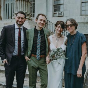 Dan Perlman Instagram - congrats to my sister Nina & Phil on their beautiful wedding, here’s what i believe are the only photos taken that day
📸: @bridgetbadore
