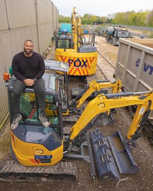 Daniel Ashville Instagram - Its with great pleasure I announce the the launch of Ashville Plant Hire
•
Plant Hire is the final piece in the jigsaw which allows @thisisashville to provide a complete construction supply chain solution
•
We have teamed up with @foxbrothersltd & @bwplanthire to offer a portfolio of over 5,000 machines
 •
The machines are easily recognisable with the combined logos of both @thisisashville and @foxbrothersltd 
 •
We continue to grow the business thanks to the hard work of the @thisisashville team. I would like to thank our customers for their loyalty and support, and everyone who continues to follow our journey #planthire #newbusiness #onwardsandupwards
 •
#captainofindustry #maverick #construction #haulage #wastemanagement