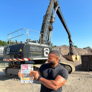 Daniel Ashville Instagram - Being on the front cover for a second time of a magazine that as a child I used to read in the news agents while being told “if you are not going to buy it put it back” is special for me 🙏🏾🙌🏽
•
Thank you to @commercial_motor for the feature in the July 2023 publication. This focuses on the new venture Ashville Plant Hire and the evolution of the Buisness since the last interview in Feb 2021.
•
#captainofindustry #maverick #construction #haulage #wastemanagement #thankful