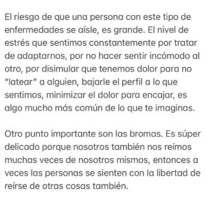 Daniela Nicolás Instagram - Escribí esto para tratar de aportar aunque sea con un granito de arena a todas las personas que me escriben día a día tratando de sentirse entendidas y apoyadas ♥️ ojalá que con estas letras sientan que aquí alguien los comprende y los abraza ♥️ 
.
Si tienes una enfermedad autoinmune o te relacionas con alguien que la tiene, léelo ♥️ 
.
Siéntete libre de compartirlo con quien tú quieras ♥️