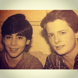 Danny Nucci Instagram - #throwbackthursdays me n @realmikefox He was doing #familyties during the day and #backtothefuture at night!