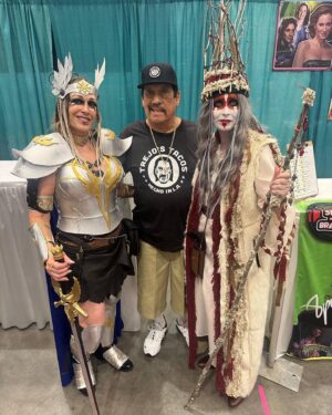 Danny Trejo Instagram - It was an epic weekend at @galaxyconraleigh. With legends @officialmichaeljai @erniehudsonofficial and the wheez @paulyshore! I always love making new friends and getting to spend time with my amazing fans! Thank you #GalaxyConRaleigh ⚔️