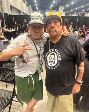 Danny Trejo Instagram - It was an epic weekend at @galaxyconraleigh. With legends @officialmichaeljai @erniehudsonofficial and the wheez @paulyshore! I always love making new friends and getting to spend time with my amazing fans! Thank you #GalaxyConRaleigh ⚔️