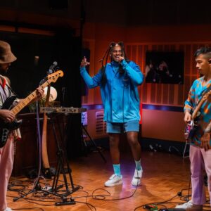 Danzal Baker Instagram - Have you ever seen a version like this? Ha bayngu

@triple_j #LikeAVersion

Styled by @aurieindianna in @acnestudios & @nike and band in @arthurapparel