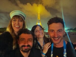 Daphné Bürki Instagram - La core team @paris2024 
Hard cœur team 🫀
@thoma.jolly @maudlepladec @victor_le_masne @daphneburki