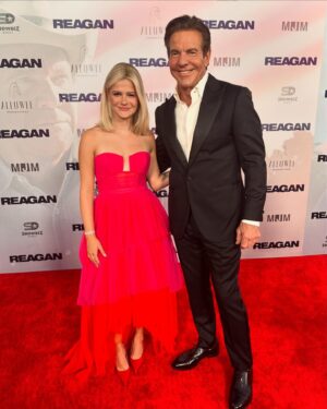Darci Lynne Farmer Instagram - What a joy it was to attend the world premiere for “Reagan.” It’s an honor to be apart of such an incredible film, and to be on the same screen as these phenomenal actors! It’s coming out in theaters August 30th, and my hope is for everyone to appreciate this movie as much as I do!!!