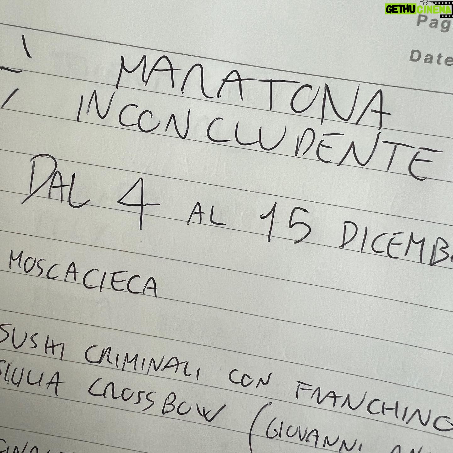 Dario Moccia - 20.3K Likes - Con questa bellissima grafia si inizia a lavorare alla nuova maratona. Pian piano vi dico tutto.