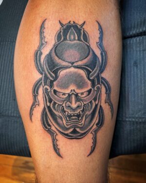 Darren Brass Instagram - 1st one done @holycitytattooingcollective Hannya~Scarab / mixing it up … Who’s Next … DM me for Availability ‼️‼️ #tattooartist #tattoo #tattoos #tattooart #ink #inked #tattooed #art #tattoolife #tattooideas #tattooist #tattoodesign #tattooing #artist #tattooink #tattooer #tattoostyle #blackandgreytattoo #brassandgrey #thepearl