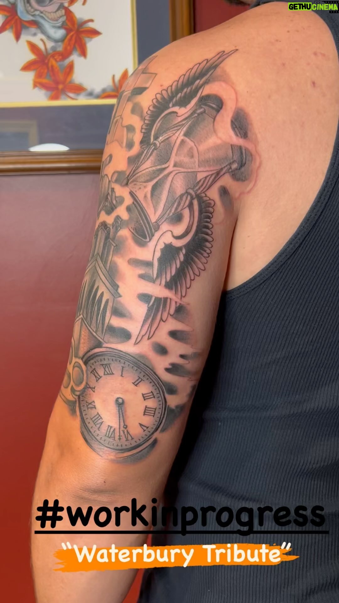 Darren Brass - 178 Likes - A tribute to “Waterbury” / Slaughterbury / The Dirty Water !!! #workinprogress @brasscitytattoo