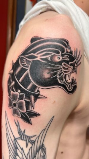 Darren Brass Instagram - Sunday Night @brasscitytattoo … #traditionaltattoo #brassandgrey #alldayeveryday #pma