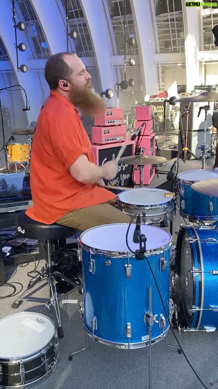 Darren King - 15.2K Likes - Soundcheck in Los Angeles. It’s my first time playing @hollywoodbowl !
Video: @hoodyharrelson