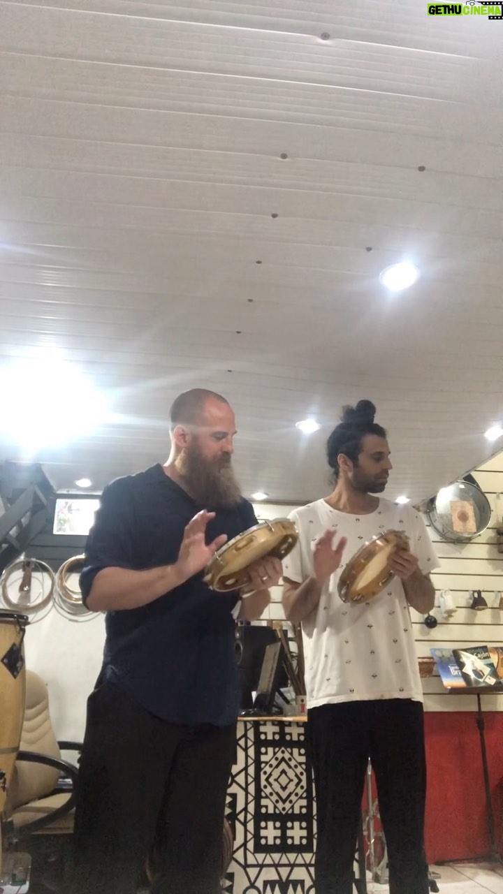 Darren King - 2.1K Likes - I bought a pandeiro in São Paulo and the owner of the shop kindly gave me a beginner lesson.