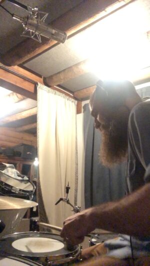 Darren King Instagram - Tracking the next @thickaudiosound sample pack. 
Recording drums in small, deadened rooms is my favorite. 
What should we call this pack y’all?