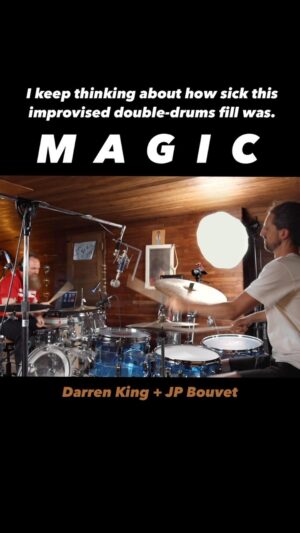 Darren King Instagram - A beautiful moment, totally improvised, @dkthedrummer and @jpbouvet — Full jam on YouTube.