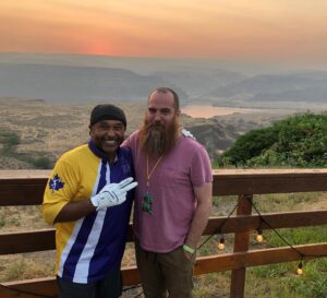 Darren King Instagram - With Carter Beauford @davematthewsband  at The Gorge in WA. What an amazing musician.