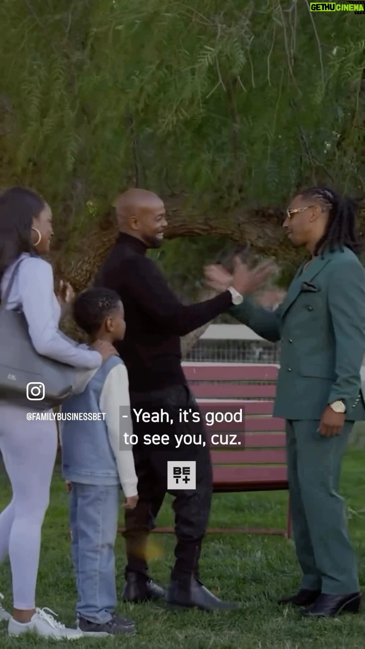 Darrin Henson - 1.1K Likes - The Family is Growing. 👑👑 salute to all the Kings and Queens supporting the show But yall know cousins can get it like errrrbody else … watch those eyes cuz ..LoL @familybusinessbet with @kimberlypattersonofficial @brandontjackson and #Noah #darrinhenson #tv #Favorite