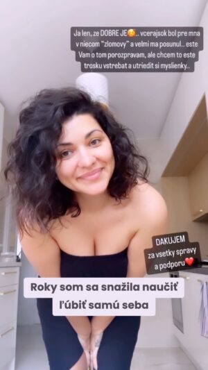 Dáša Šárközyová Instagram - ❤️LUBIM SA❤️… slova, ktore boli pre mna tak tazke povedat, pomysliet si.. trvalo roky, kym sa mi to podarilo.. kym som pochopila, ze ma nedefinuje moja fyzicka stranka.. ze o to tu vlastne vobec nejde.. ze to dolezite je inde.. a ze som to vzdy mala.. a ze to aj vzdy budem mat.. nehladiac na to, v akom zivotnom stadiu alebo telesnom stave sa nachadzam.. silne.. uzasne.. nadherne.. oslobodzujuce.. DAKUJEM