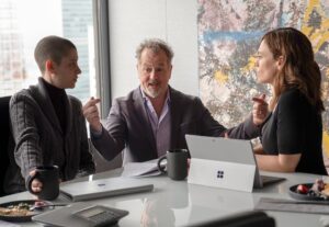 David Costabile Instagram - Mid season unplanned finale which was our episode 7 directed by yours truly. This Sunday! Incredibly generous cast, crew and creators welcomed this rookie. What could be better than working with @asiakatedillon and Maggie Siff? The great DP @giorgioscalidp at the monitor helping me every step of the way. @sho_billions #wags #wagsisbehindthecamera
