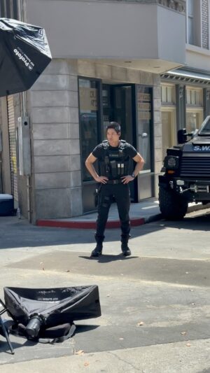 David Lim Instagram - Officer Tan, reporting for duty. 🫡

Let’s do this! 🎬💥 #SEASON8