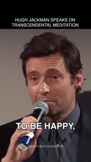 David Lynch Instagram - thehughjackman discusses the importance of Transcendental Meditation in his life and career.

#HughJackman #TM #TranscendentalMeditation #meditation #MeditateAmerica #Wolverine #DeadpoolandWolverine #marvel #xmen #davidlynchfoundation #DLF #davidlynch #actor #theater #film #happy #HappinessHappensDay #HappinessHappens