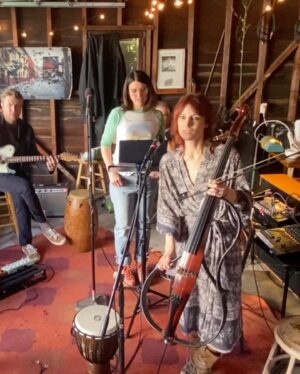 David Wain Instagram - End of an era. We moved into a house with a big old wooden garage two years ago and started having freewheeling jam sessions there, which became such an oasis of joy for me during these challenging times. Connecting with friends, playing rock and roll, singing our hearts out. And then of course from that sprouted the @madjamband - but they raised the rent so we have to move on. A new garage awaits in 2024. Meanwhile we had our last blast here other day (2nd last photo) and we’ll continue celebrating music laughs and joy at our year-end @lodgeroom blowout Dec 29th - new guests, songs and fun!