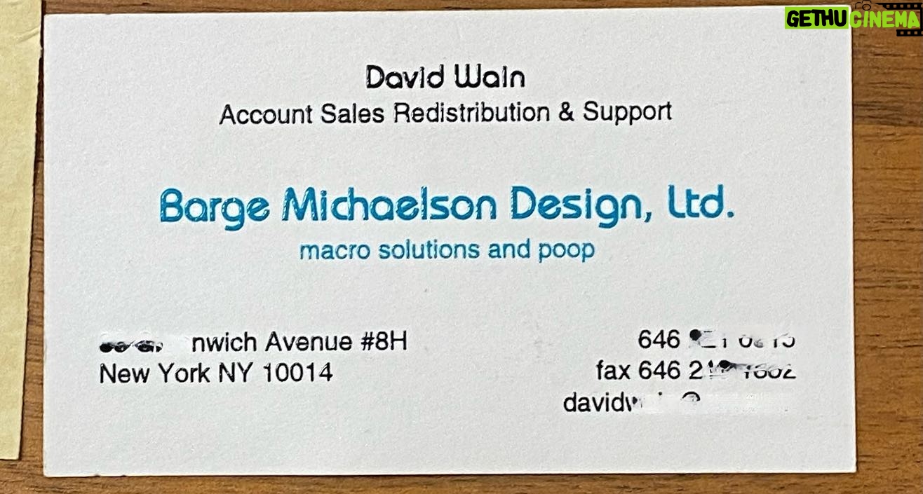 David Wain - 1.9K Likes - Found a stash of business cards from over the years. I miss this form of expression!
EDIT: For the record - Waino the Great was my real magic "handle" when I was twelve and doing birthday parties;
The Immoral Minority was the junior high school band (featuring Craig Wedren) that I "managed";
Metromusic was the DJ company my friend and I had in high school - we did dances, Bar Mitzvahs, 12-step meetings.
The rest were more, like, jokey ways to still give my real info.