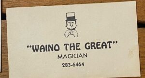 David Wain Instagram - Found a stash of business cards from over the years. I miss this form of expression!
EDIT: For the record - Waino the Great was my real magic "handle" when I was twelve and doing birthday parties; 
The Immoral Minority was the junior high school band (featuring Craig Wedren) that I "managed";
Metromusic was the DJ company my friend and I had in high school - we did dances, Bar Mitzvahs, 12-step meetings.
The rest were more, like, jokey ways to still give my real info.