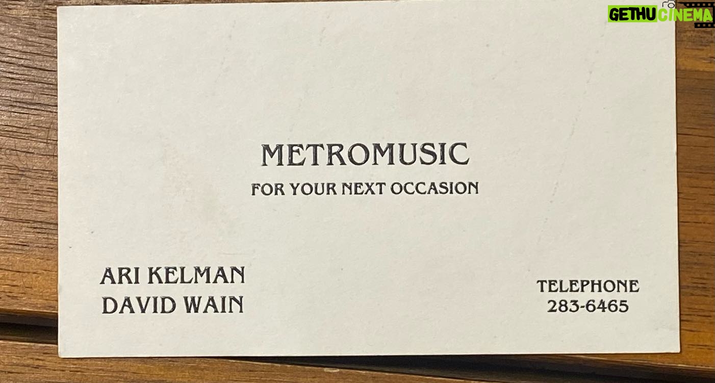David Wain - 1.9K Likes - Found a stash of business cards from over the years. I miss this form of expression!
EDIT: For the record - Waino the Great was my real magic "handle" when I was twelve and doing birthday parties;
The Immoral Minority was the junior high school band (featuring Craig Wedren) that I "managed";
Metromusic was the DJ company my friend and I had in high school - we did dances, Bar Mitzvahs, 12-step meetings.
The rest were more, like, jokey ways to still give my real info.