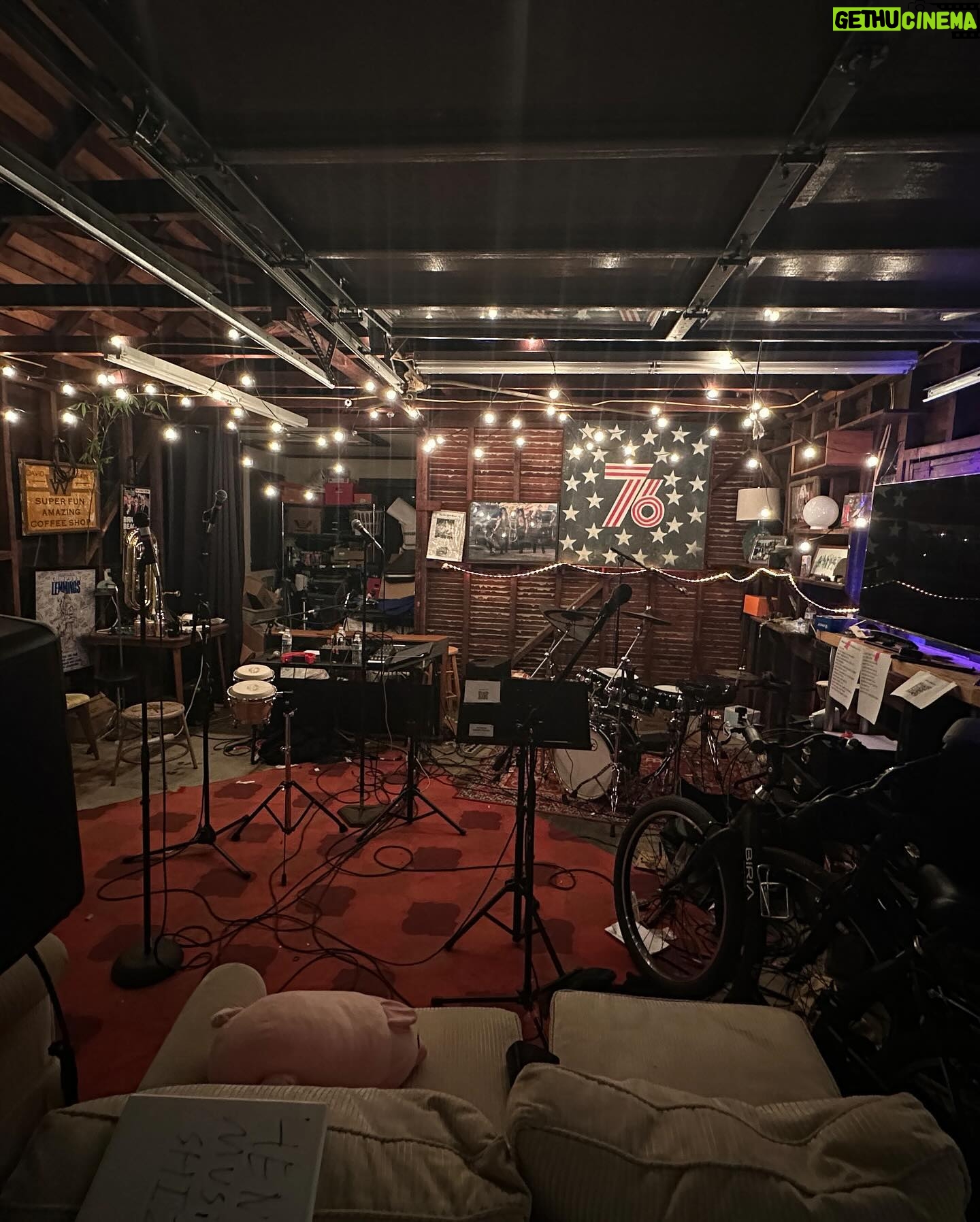 David Wain - 1.9K Likes - End of an era. We moved into a house with a big old wooden garage two years ago and started having freewheeling jam sessions there, which became such an oasis of joy for me during these challenging times. Connecting with friends, playing rock and roll, singing our hearts out. And then of course from that sprouted the @madjamband - but they raised the rent so we have to move on. A new garage awaits in 2024. Meanwhile we had our last blast here other day (2nd last photo) and we’ll continue celebrating music laughs and joy at our year-end @lodgeroom blowout Dec 29th - new guests, songs and fun!