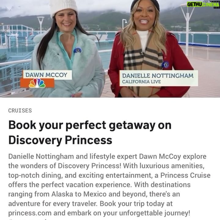 Dawn McCoy - 3 Likes - I am so proud of this Alaska series of segments with @nbc @nbccalive & @princesscruises - and of everyone who worked on it and made it possible.
What started as an unexpected work trip ended up becoming the warmest, most wonderful memory.🩵🩵
Thank you, @princesscruises & @nbc!
•
Danielle Nottingham and lifestyle expert Dawn McCoy explore the wonders of Discovery Princess! With luxurious amenities, top-notch dining, and exciting entertainment, a Princess Cruise offers the perfect vacation experience. With destinations ranging from Alaska to Mexico and beyond, there’s an adventure for every traveler. Book your trip today at princess.com and embark on your unforgettable journey!
•
A special thanks for dressing me in the BEST (& most comfy) Alaska wardrobe ever:
• @showmeyourmumu (the powder blue jumpsuit & coat
• @anntaylor lavender Easy palazzo pant & top in tiled satin
#DawnsDestinations
#sponsored